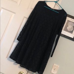 Navy maternity dress